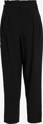 VILA Regular Pleat-Front Pants 'KAYA' in Black