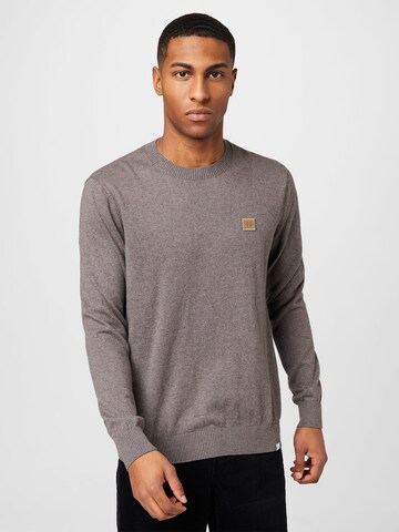 Les Deux Sweater 'Etienne Cashton' in Brown: front