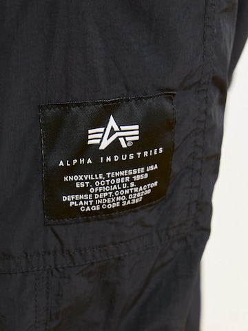 ALPHA INDUSTRIES Обычный Брюки-карго в Черный