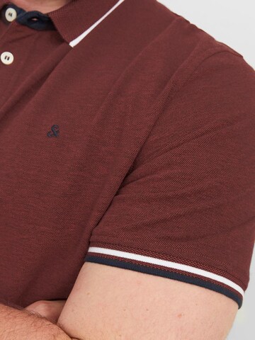 Jack & Jones Plus Poloshirt in Braun