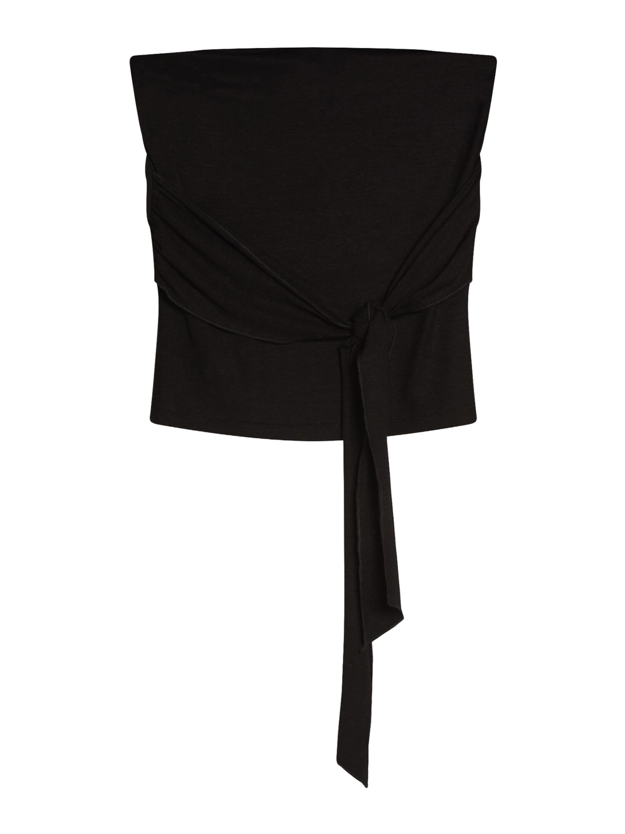 Bershka Top – černá: přední strana