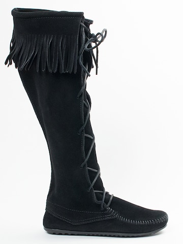 Minnetonka Stiefel in Schwarz