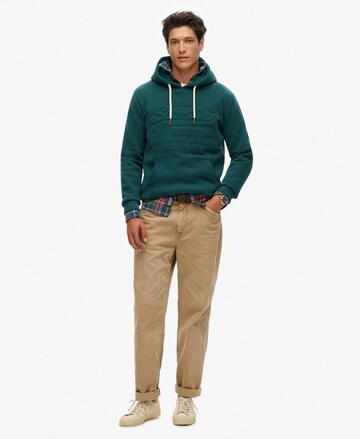 Superdry Sweatshirt in Groen: voorkant