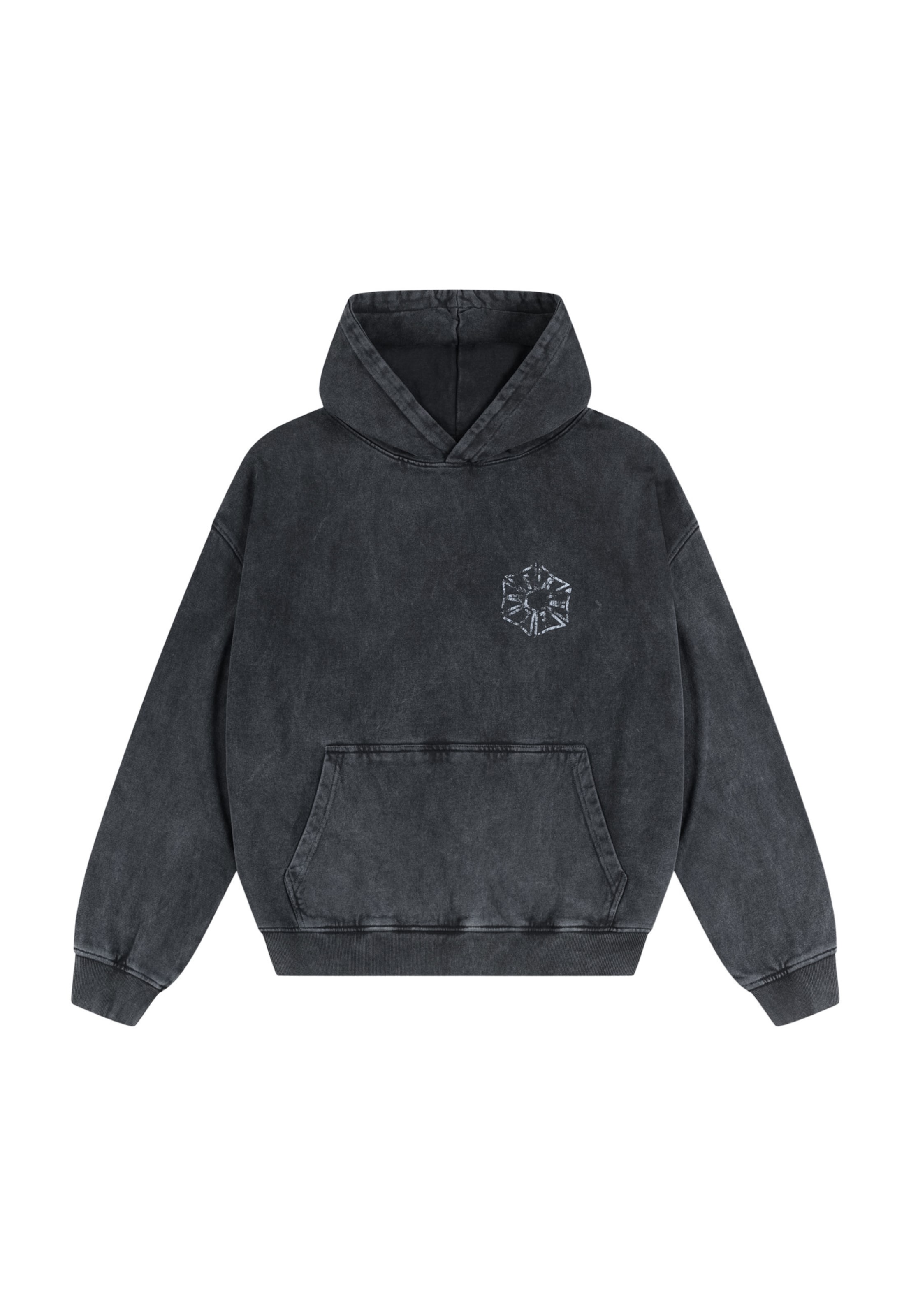 FAVELA Sweatshirt 'Hexagon' in Schwarz: Vorderseite