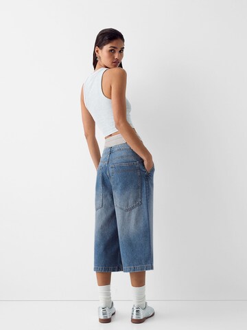 Bershkaregular Traperice - plava boja