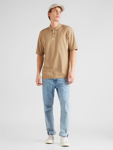 HUGO Poloshirt 'Dangula' in Braun