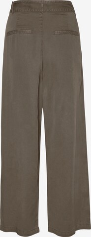 VERO MODA Loose fit Pleat-front trousers 'Mia' in Grey