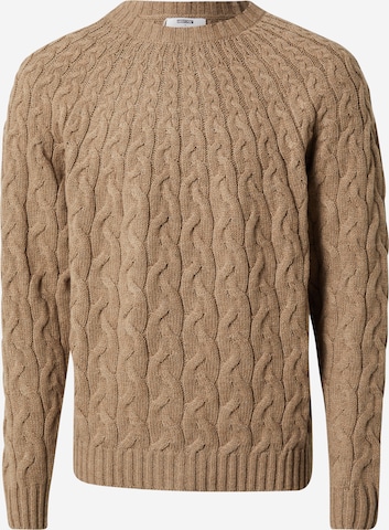 ABOUT YOU x Kevin Trapp Sweater 'Matthew' in Brown: front