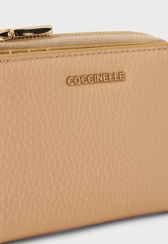 Coccinelle Wallet 'METALLIC' in Beige