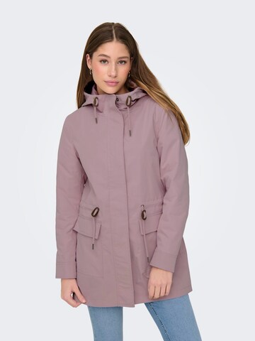 ONLY Between-Seasons Parka 'ONLLOUISE' in Purple: front