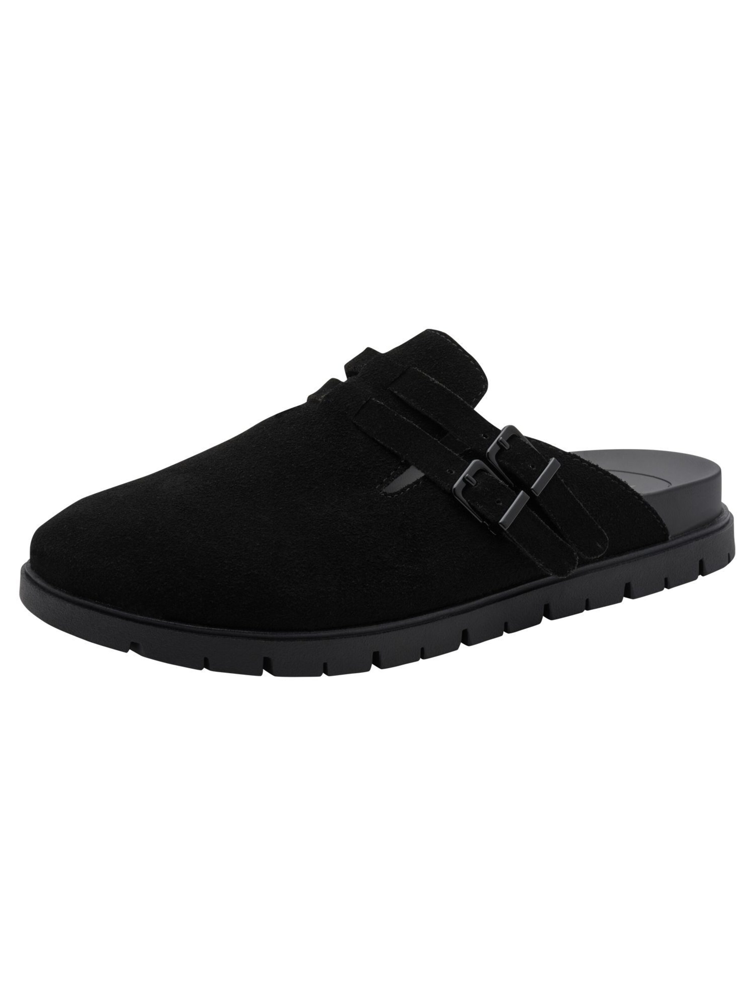 Tamaris Pantolette in Schwarz: Vorderseite