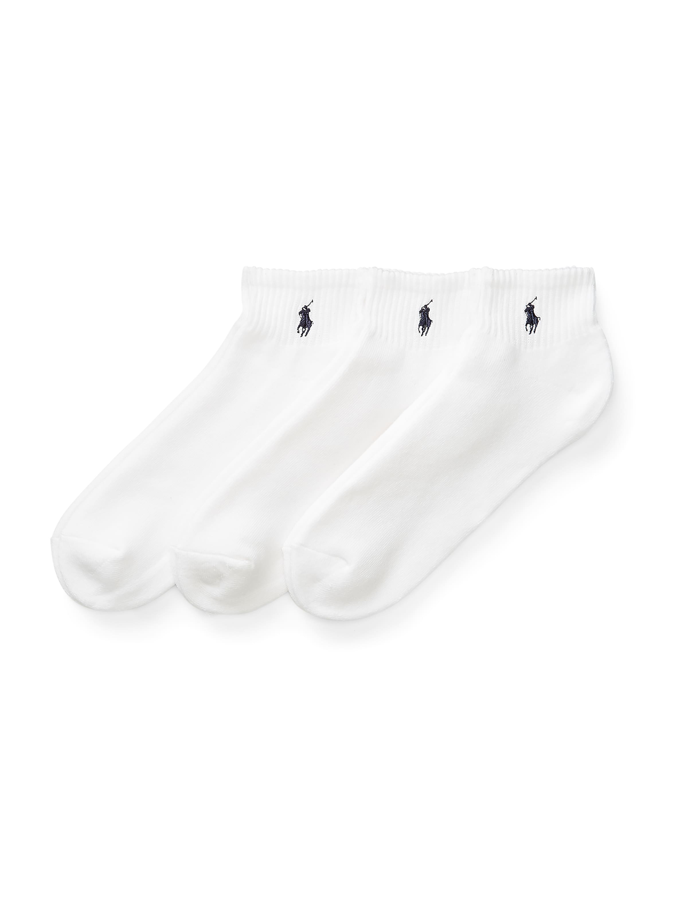 Chaussettes 'QUARTER' Polo Ralph Lauren en blanc : devant