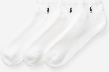 Polo Ralph Lauren - Meias 'QUARTER' em branco: frente