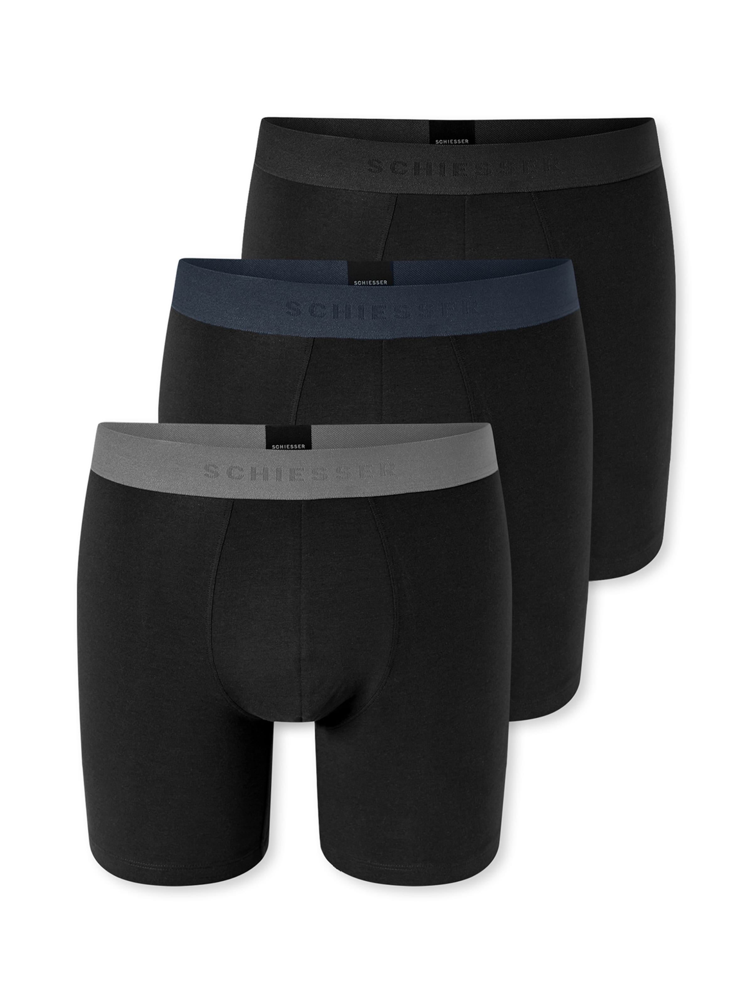 SCHIESSER Boxershorts ' 95/5 Multi ' in 4XL in de kleur Zwart, Productweergave