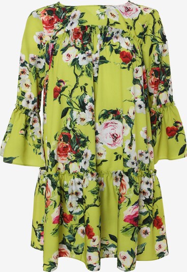 Madam-T Sommerkleid 'EDEMIA' in grün / rot, Produktansicht