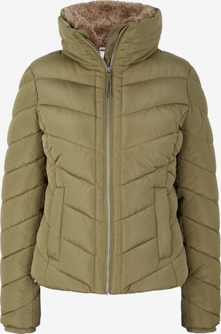 TOM TAILOR Winter Jacket in Green: front