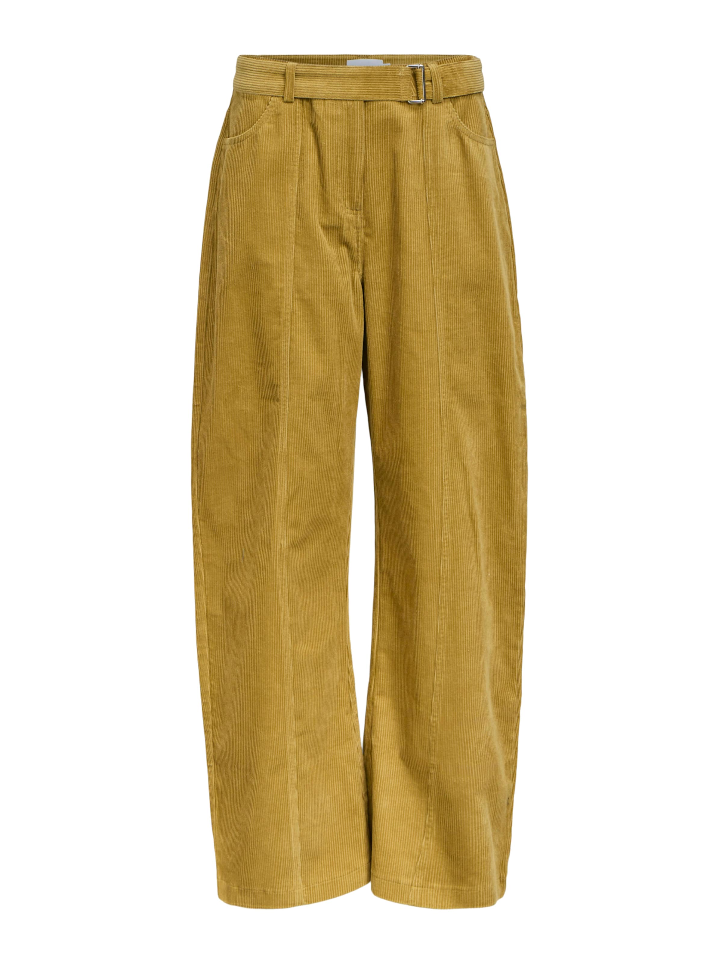 OBJECT Wide leg Broek 'OBJPELLA' in Groen: voorkant