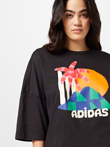 ADIDAS SPORTSWEAR Performance shirt 'Farm Rio Graphic ' in Black