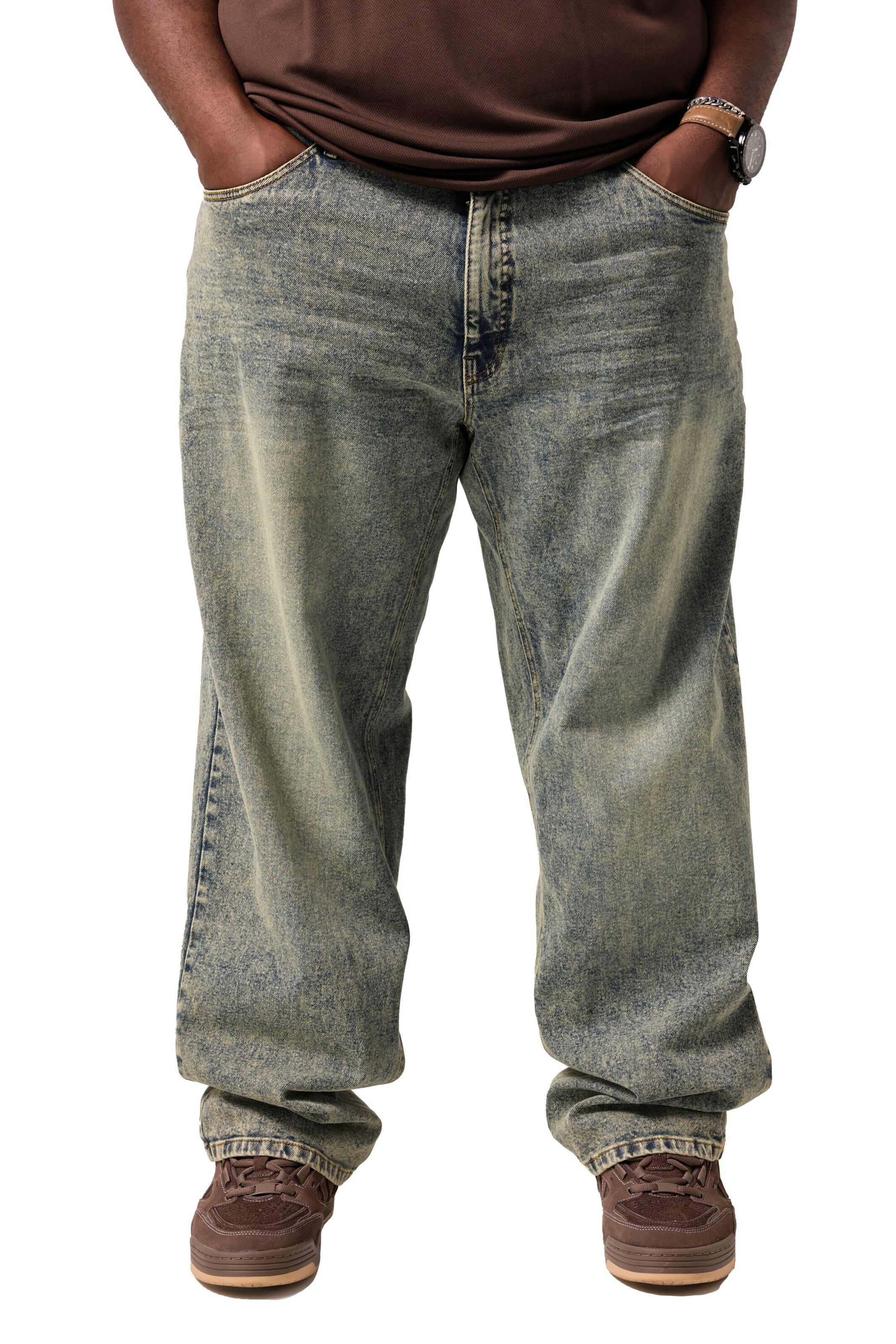 STHUGE Regular Jeans in Blau: Vorderseite