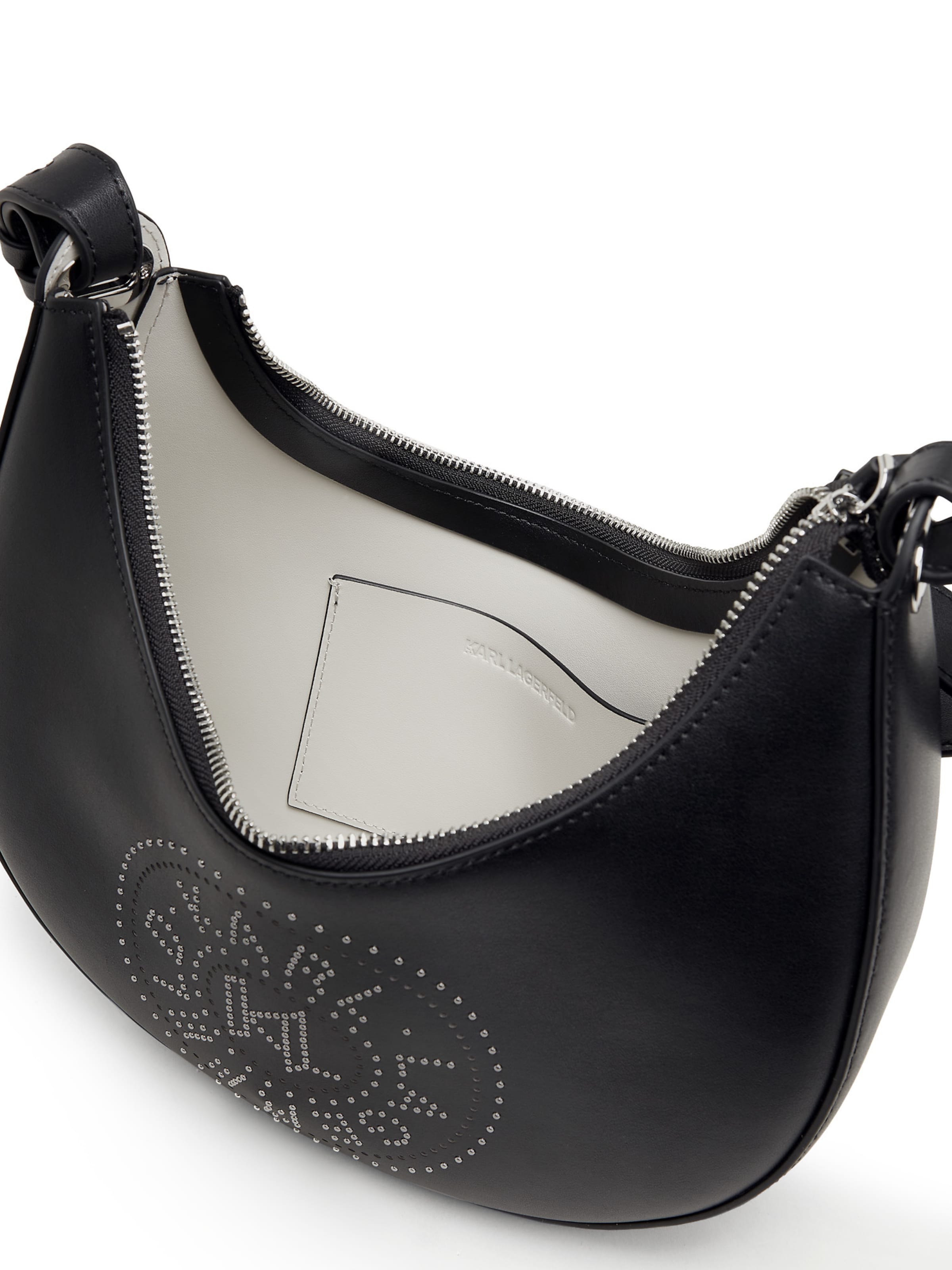 Karl Lagerfeld Olkalaukku 'Circle' värissä musta