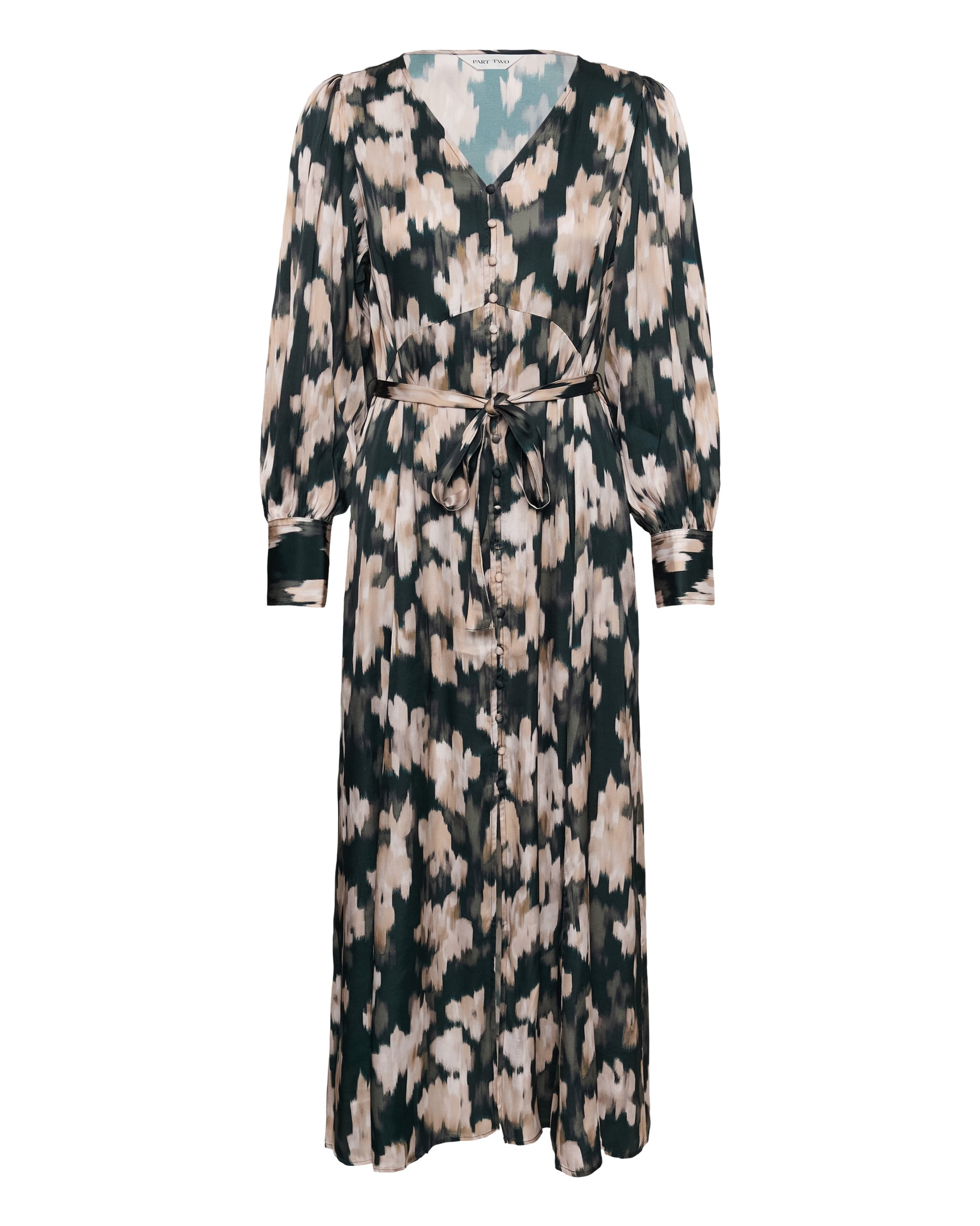Part Two Dress 'Ciluca' in 32 in Light beige / Green / Wool white, Item view
