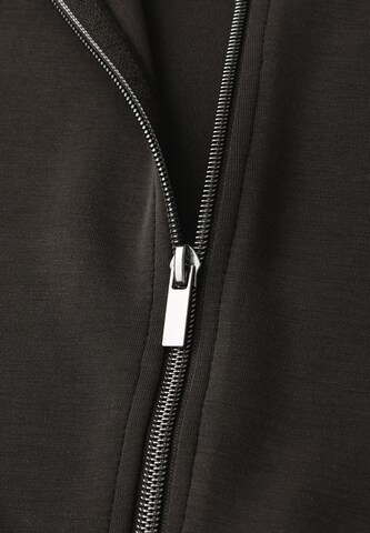STREET ONE Zip-Up Hoodie in Brown