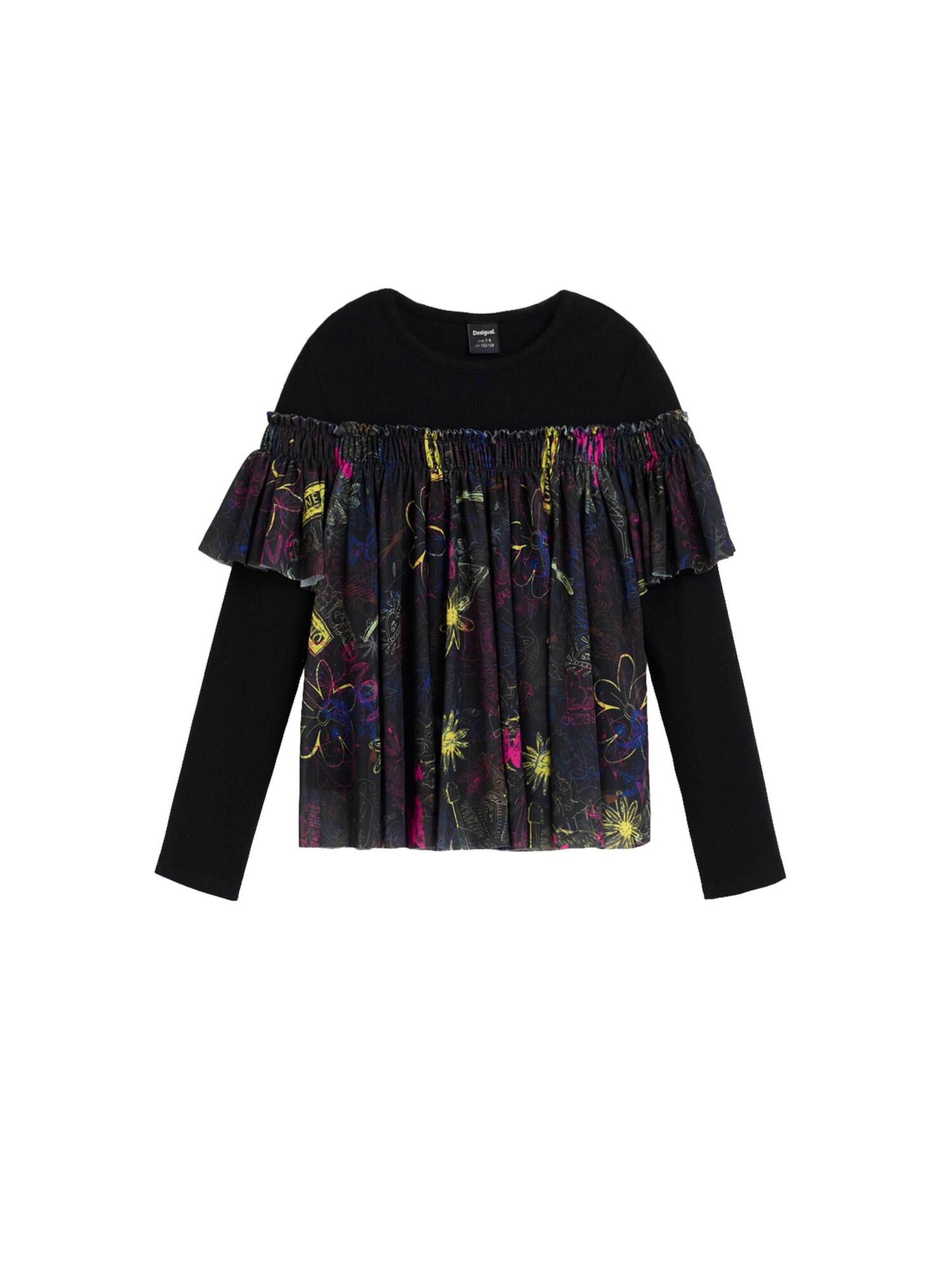 Desigual Tričko – černá: přední strana