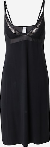 Chemise de nuit 'MINIMALIST' Calvin Klein Underwear en noir : devant