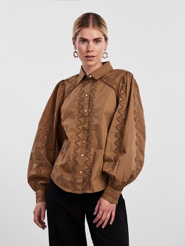 Y.A.S Blouse 'Kenora' in Brown: front