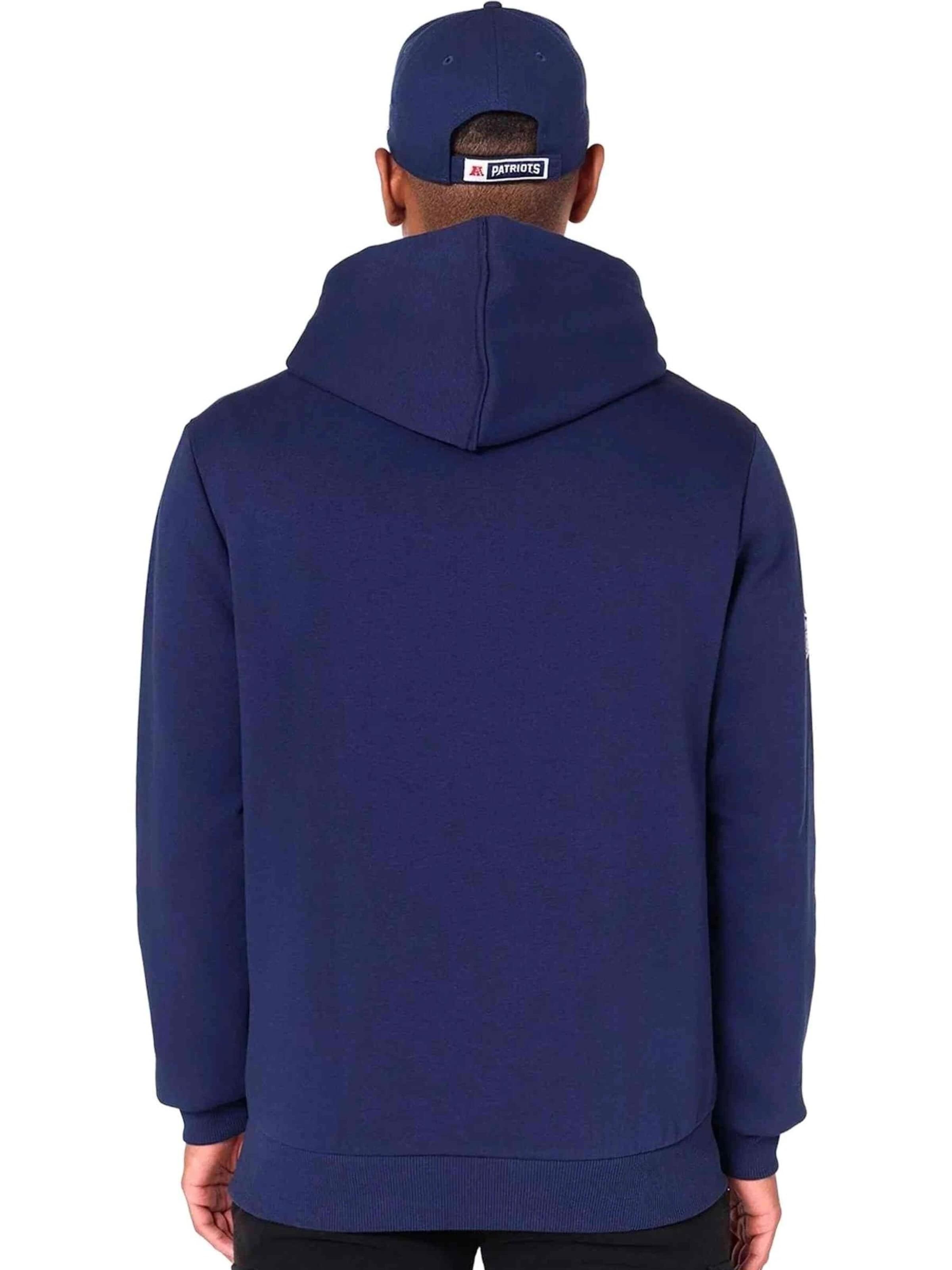 NEW ERASweater majica 'Sudadera new era marino patriots nfl regular hoody neepat' - plava boja