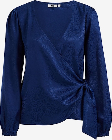 WE Fashion Blouse in Blauw: voorkant