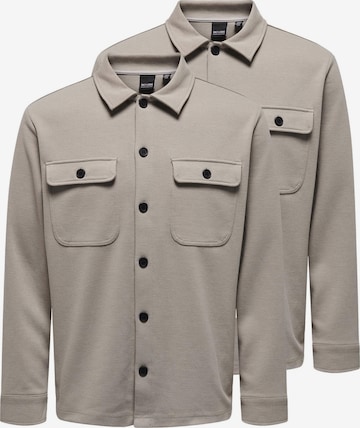 Only & Sons Hemd 'Newkodyl' in Grau: Vorderseite