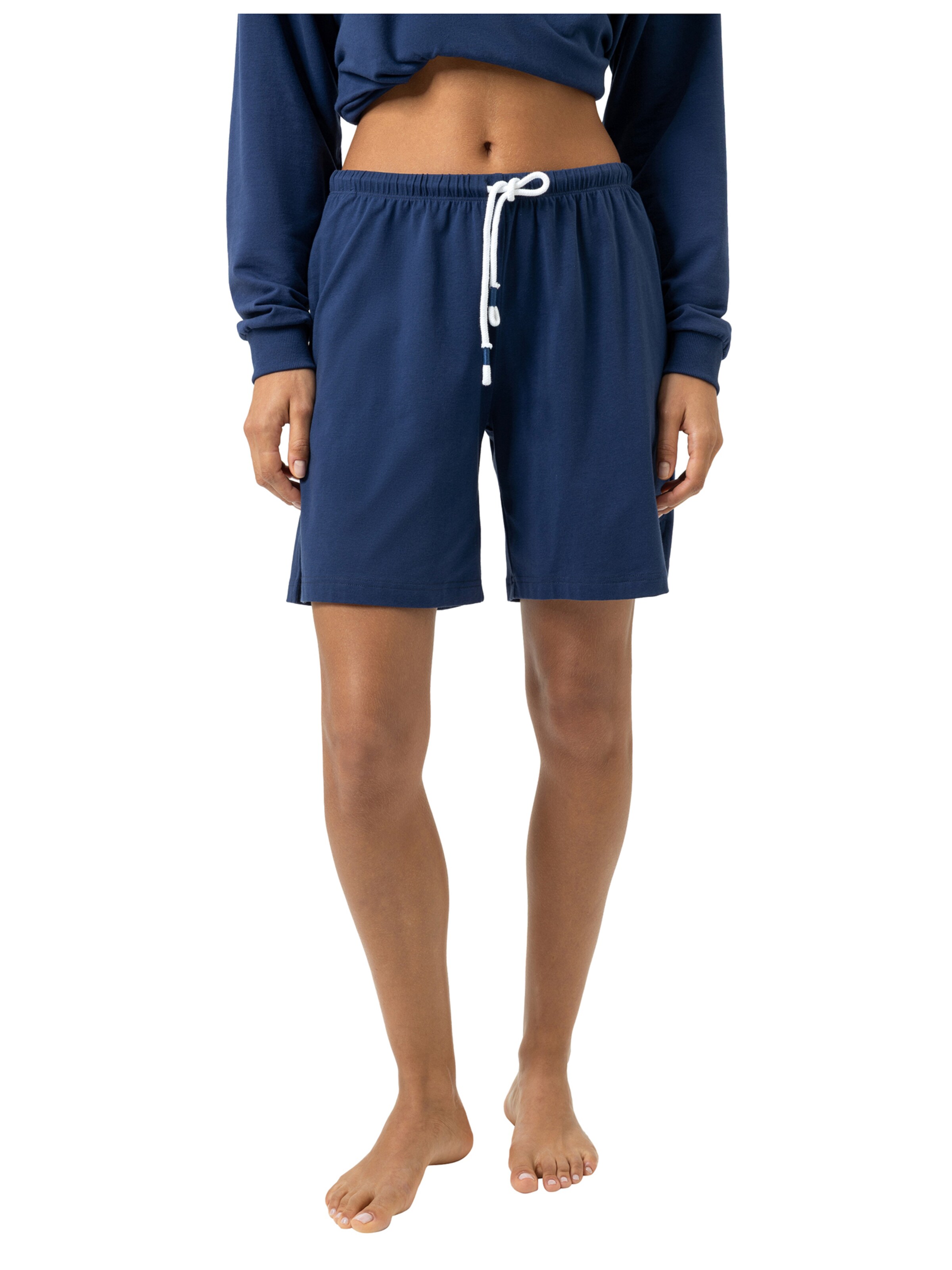 Pantalon de pyjama 'Solid Love' Mey en bleu : devant