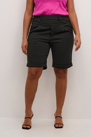 KAFFE CURVE - Loosefit Calças 'Jenna' em preto: frente