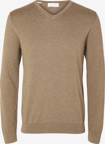 SELECTED HOMME Pullover 'Berg' in Braun: predná strana