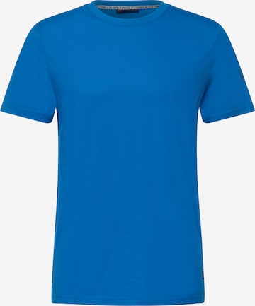 Street One MEN Basic T-Shirt in Blau: predná strana