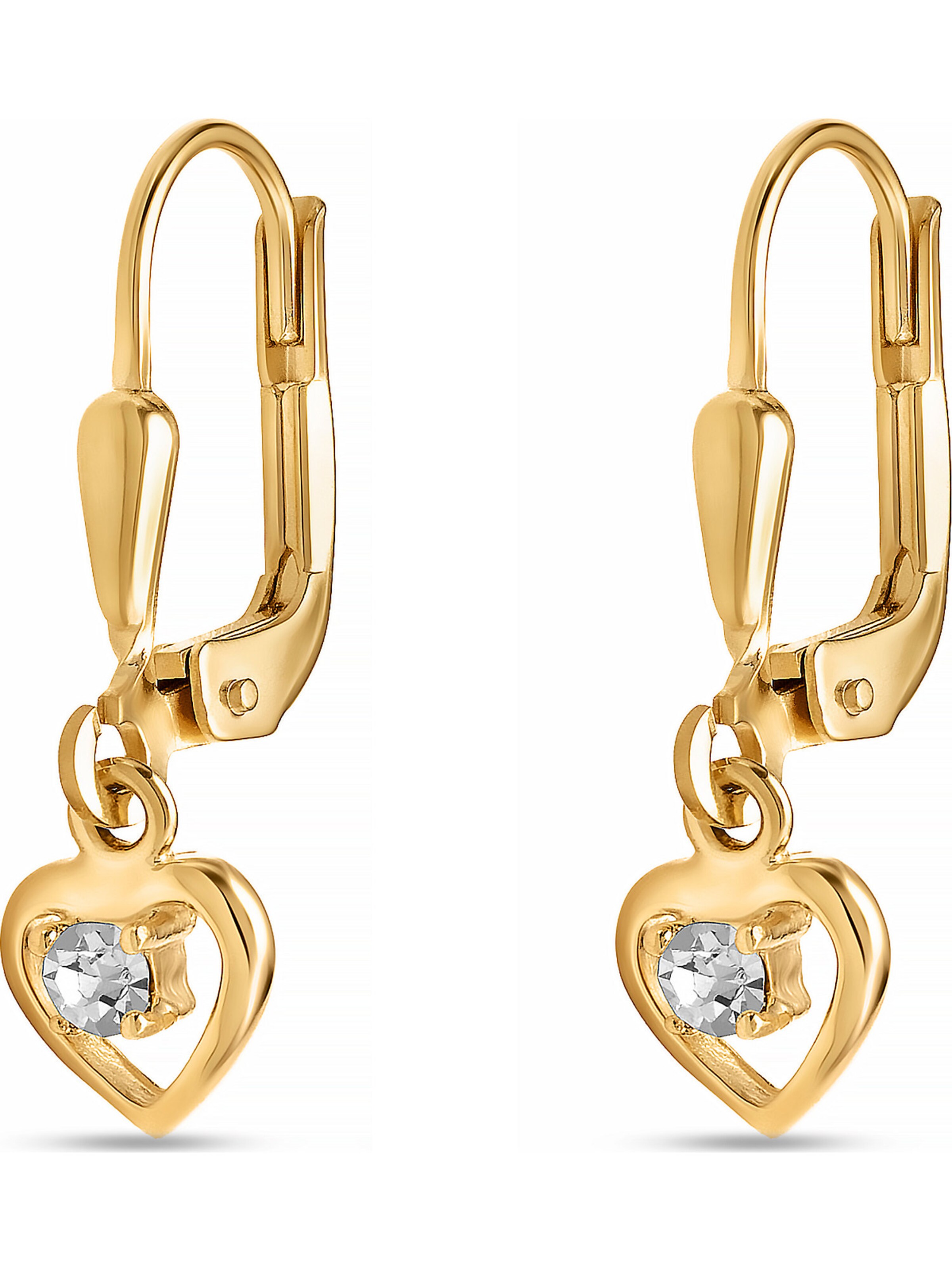 FAVS Earrings in Gold: front