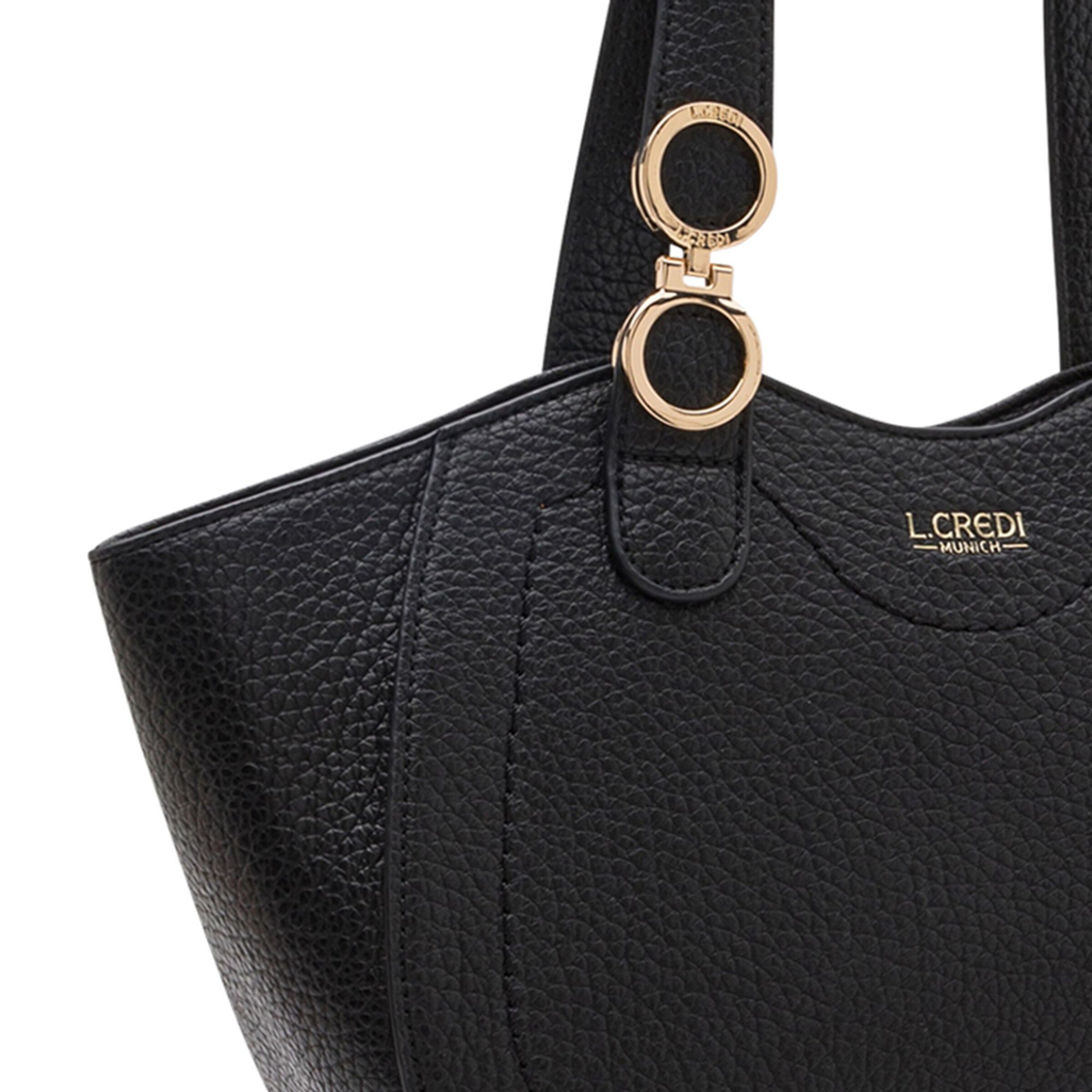 Borsa a spalla 'Pondria' di L.CREDI in nero
