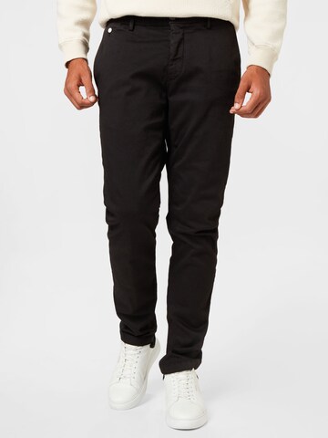 Coupe slim Pantalon chino 'BENNI' REPLAY en noir : devant