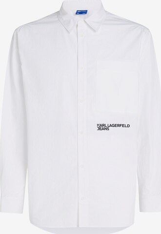 Regular fit Camicia ' ' di KARL LAGERFELD JEANS in bianco: frontale