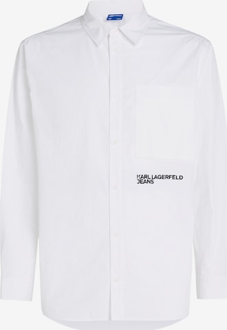 KARL LAGERFELD JEANS Regular fit Overhemd ' ' in Wit: voorkant
