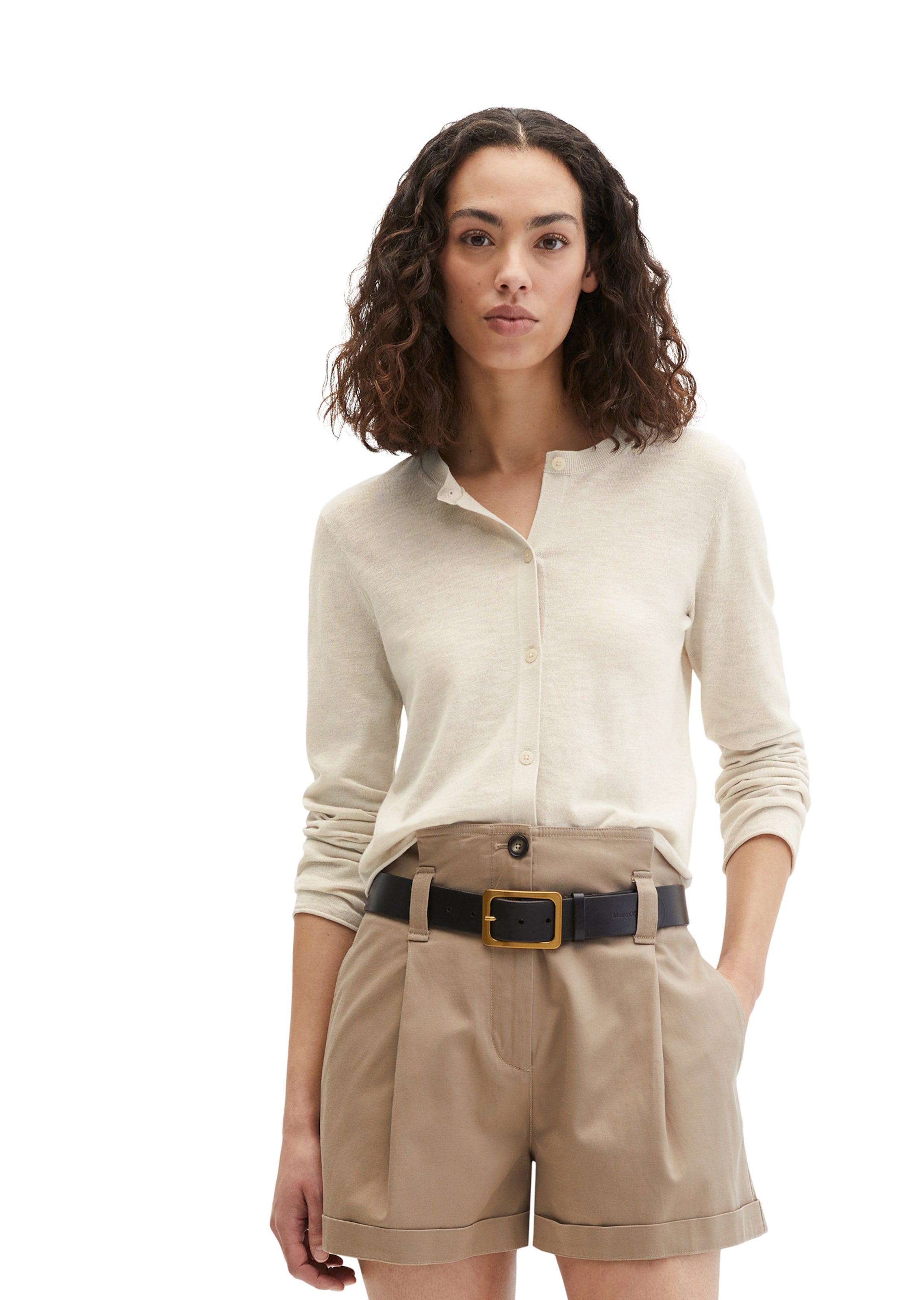 Cardigan Marc O'Polo en gris : devant