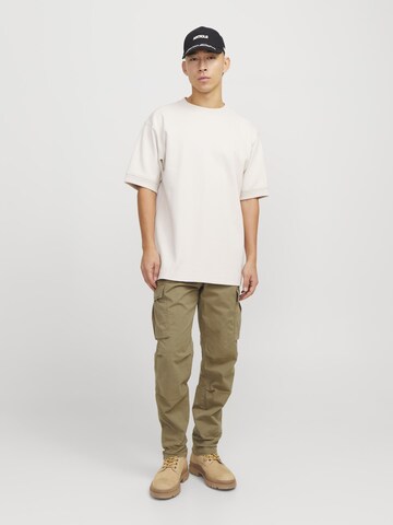 JACK & JONES Tapered Cargobroek 'JPSTAce JJTucker' in Groen