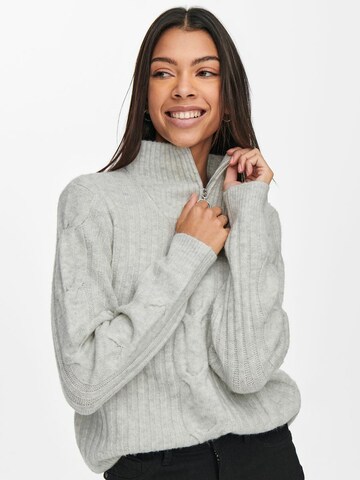 JDY Pullover 'Andrea' in Grau