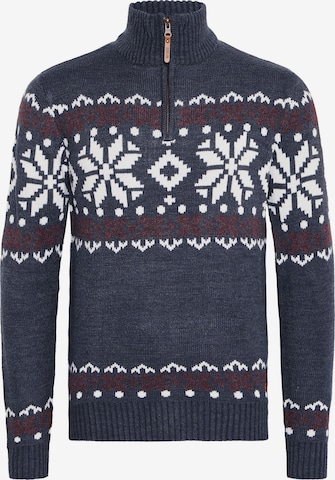 !Solid - Jersey 'Norwin' en azul: frente