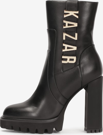 Kazar Bottines en or / noir, Vue avec produit