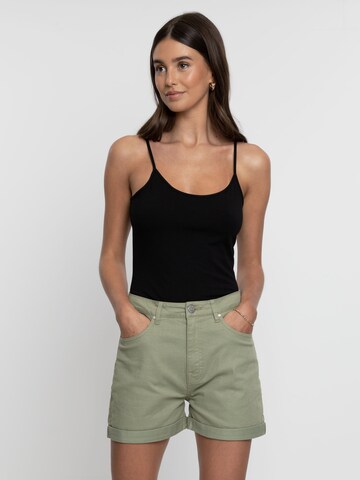 Threadbare Regular Jeans 'Calais' in Green: front