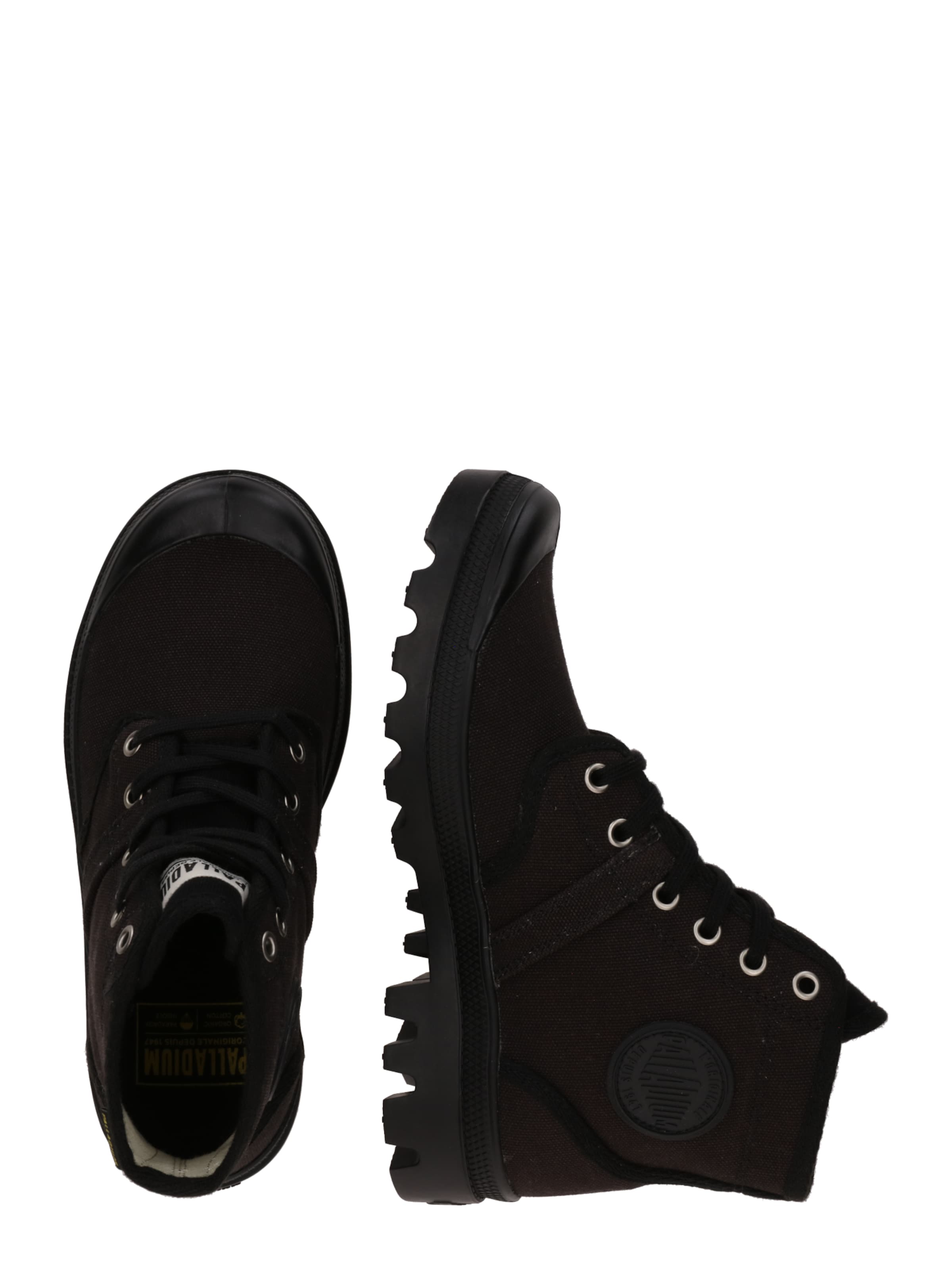 Palladium Šnurovacie členkové čižmy 'PALLABROUSSE' - Čierna