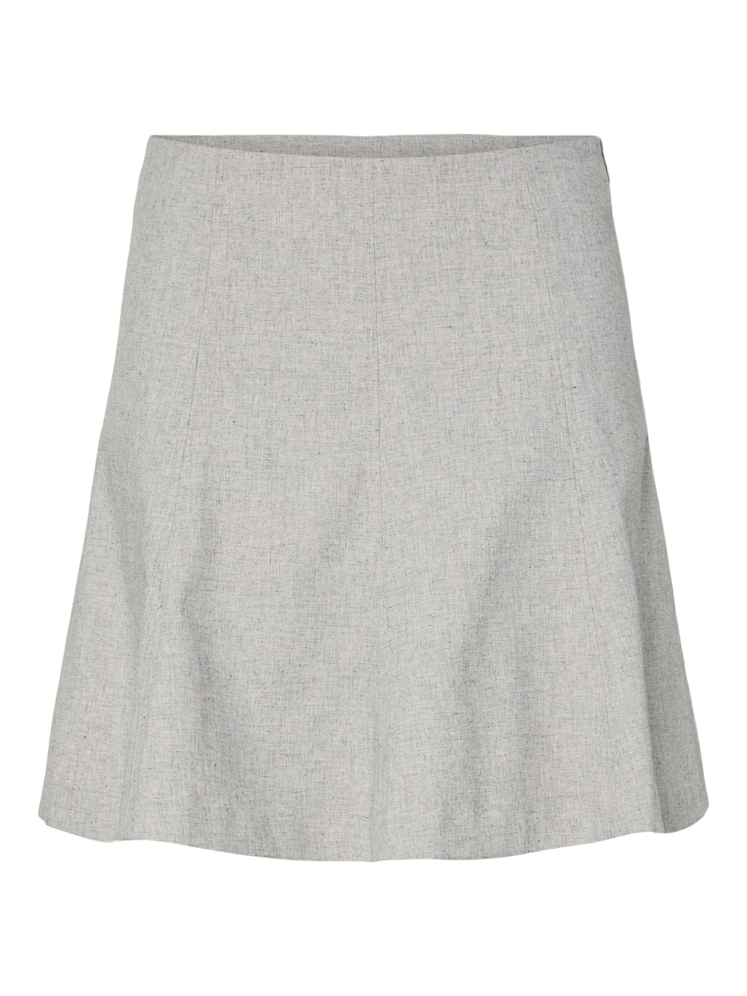 YAS Rok 'YASRIU' in Grijs: voorkant