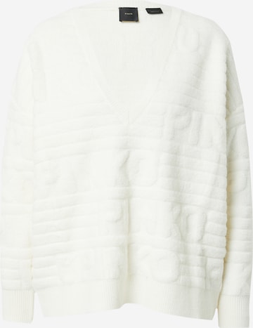 PINKO Sweter 'BARBONE' w kolorze biały: przód
